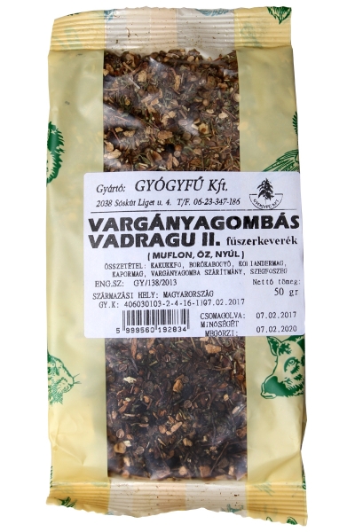 VARGÁNYAGOMBÁS VADRAGU II. 50 g